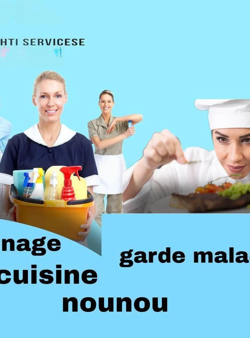 Femmes de Ménage. Nounou. Cuisine