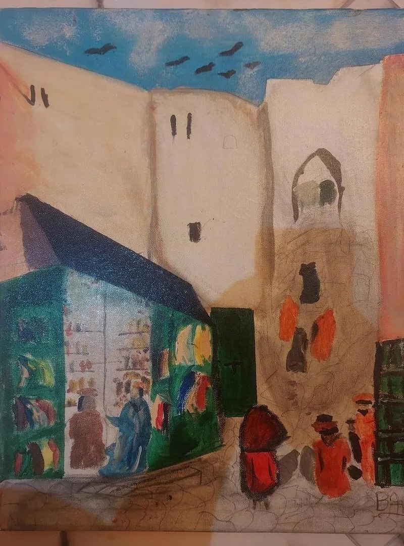 Tableau décoratif peint à l'acrylique