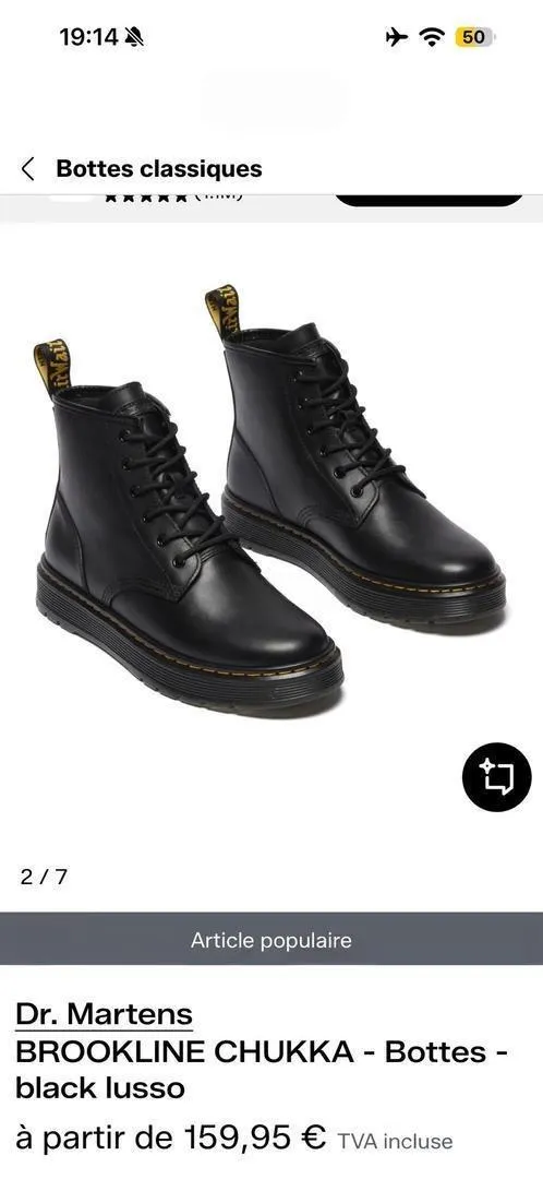 Dr. Martens Brookline- Chukka Noir 🖤