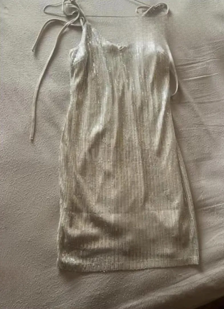 Robe de soirée neuve, taille L, tissu pailleté