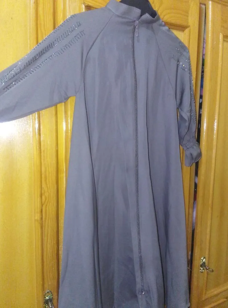 Abaya grise pour filles de 2 ans