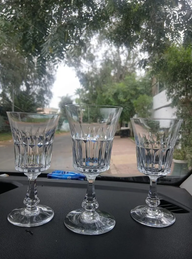 Verres en Cristal Baccarat France - Très Bon État