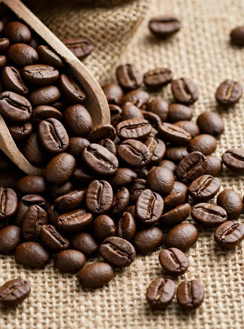 Café en grains torréfié