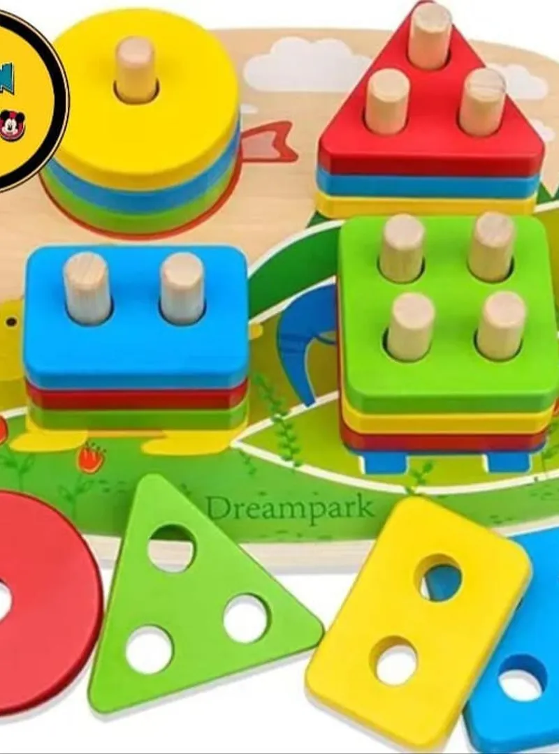 Jeux d'intelligence pour enfants 😍 tri de formes Montessori😍