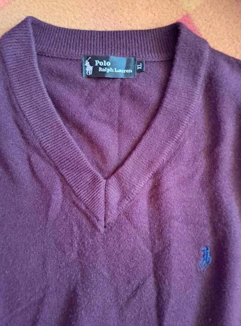 Pull tricot cachemire Ralph Lauren XL orig