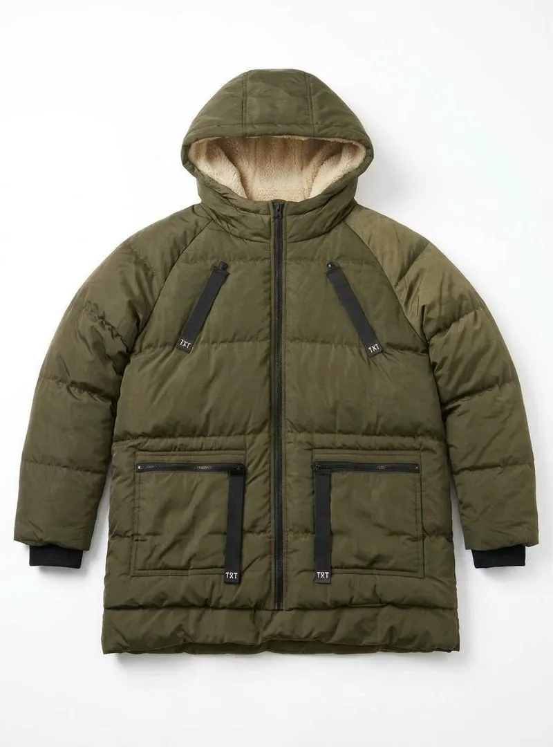 Veste d'hiver chaude Tokyo Laundry couleur kaki