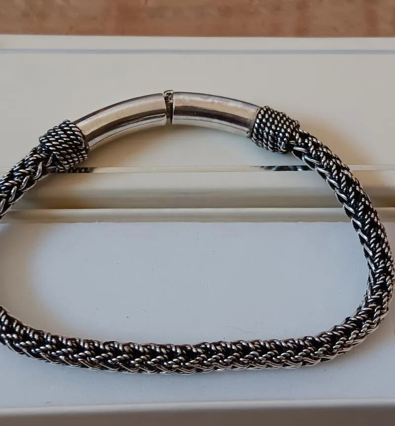 Gourmette homme en argent 925