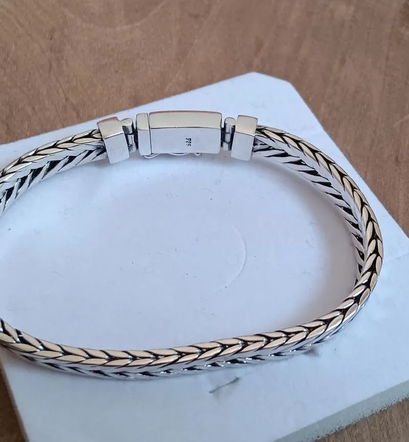 Bracelet homme de luxe en argent 925
