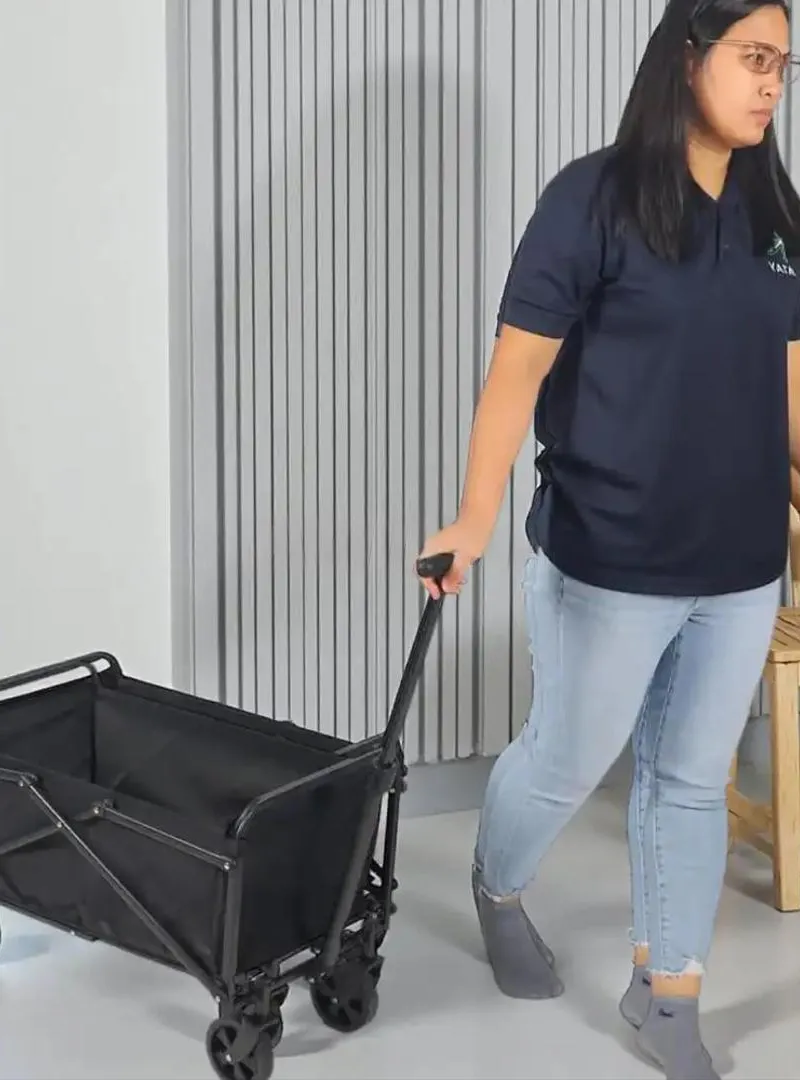 Chariot pliable de jardin ou de camping