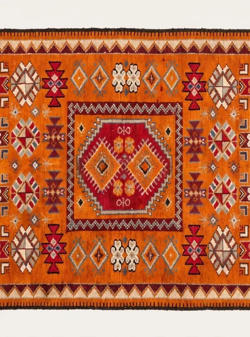 Tapis berbère baldi marocain ancien de la région El Haouz Marrakech