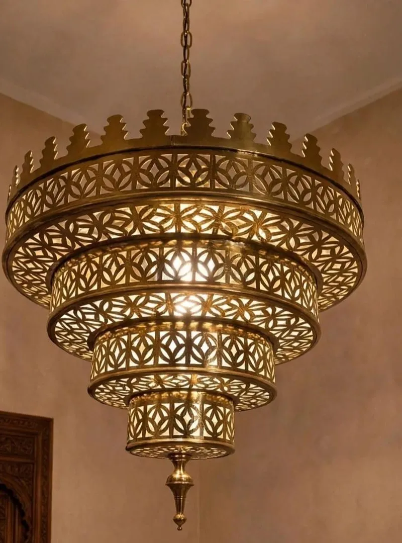 Chandelier marocain / Lustre en cuivre