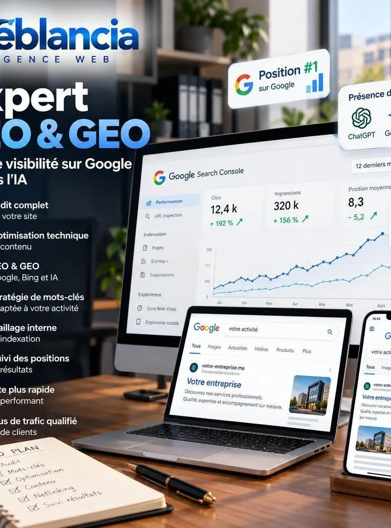 Expert SEO & GEO – Référencement Google & IA