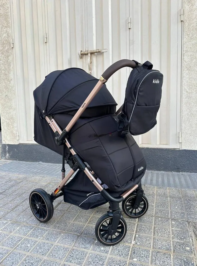 Poussette Valise Réversible avec Sac + Couvre pieds KIDILO✨️