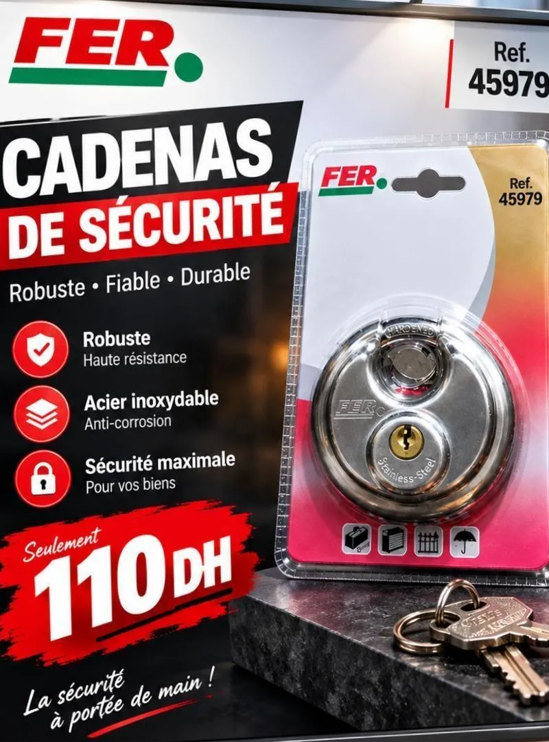 Serrure espagnole de haute qualité