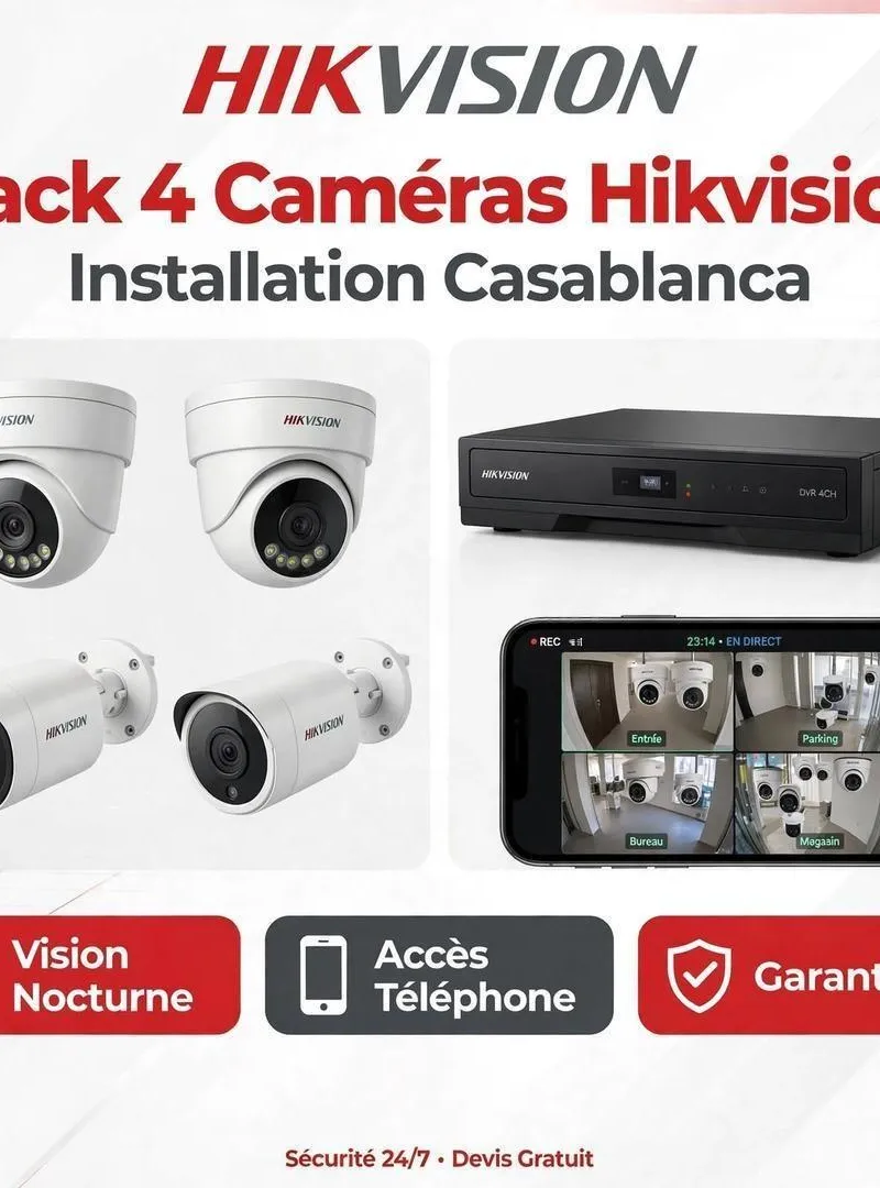 Installation caméras surveillance Casablanca