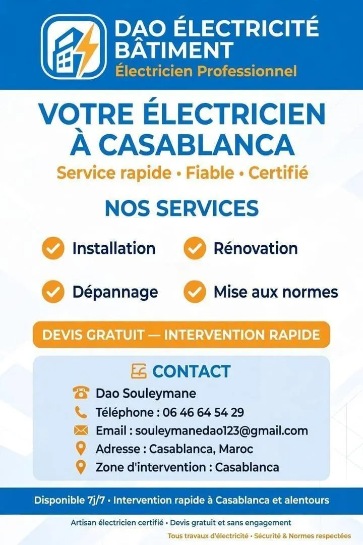 ÉLECTRICIEN BÂTIMENT