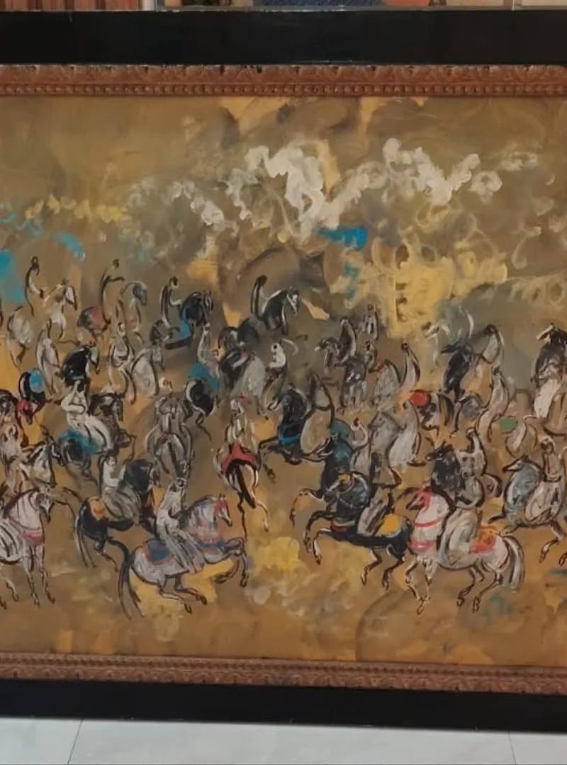 Tableaux signés Hassan El Glaoui 120/90