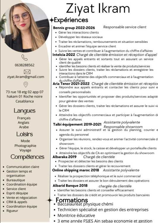 Chargée de clientèle | Assistante administrative |