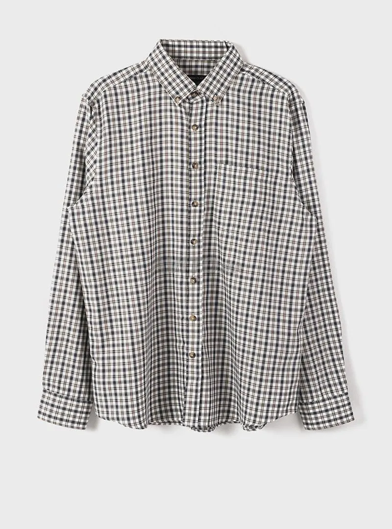 Chemise homme élégante à motif carreaux distinctif