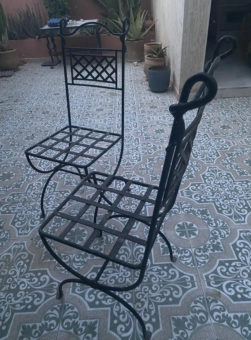 Chaise en fer forgé à vendre