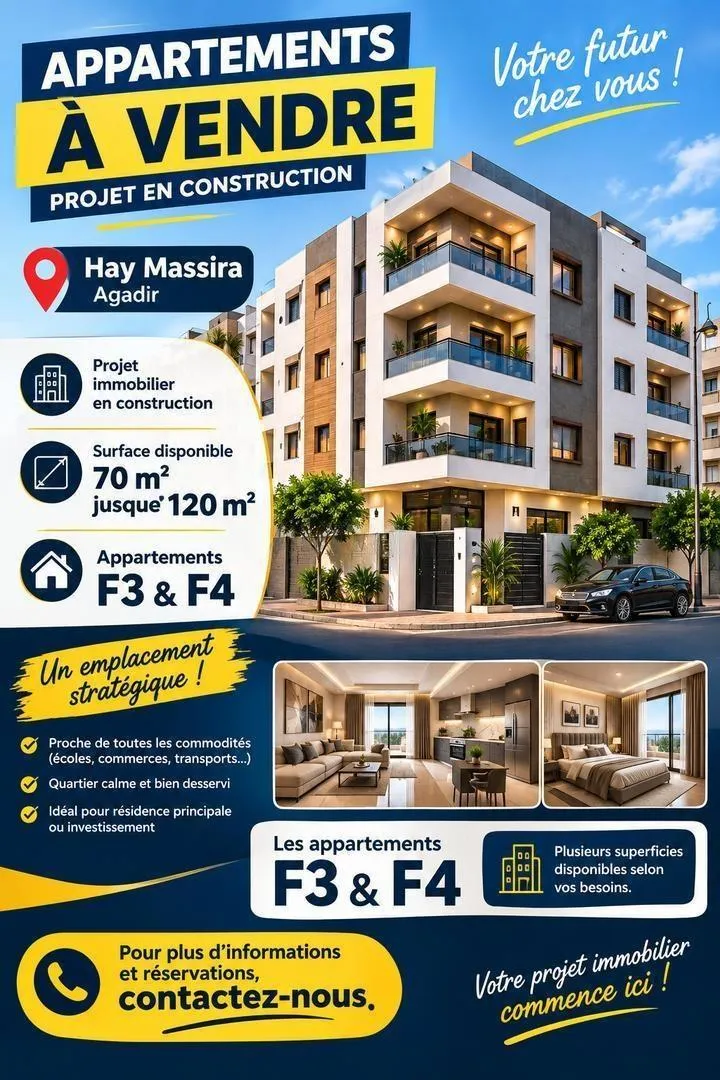 Les appartements en construction