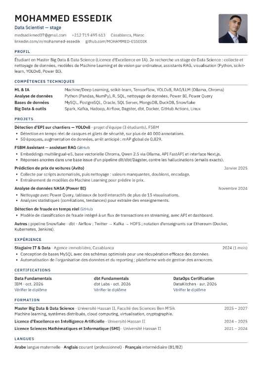 Stage pfe / stage en data & ia