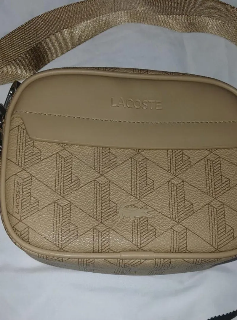Sacoche Lacoste Beige Originale Espagne