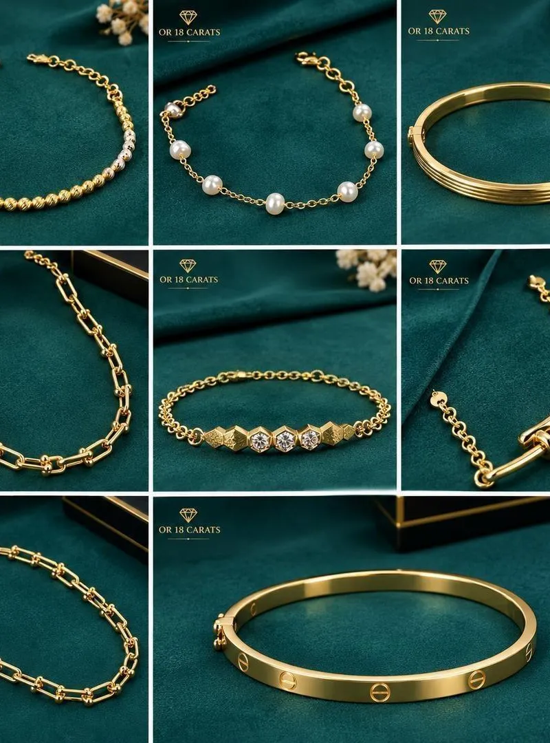 Bijoux en or 18 carats neuf