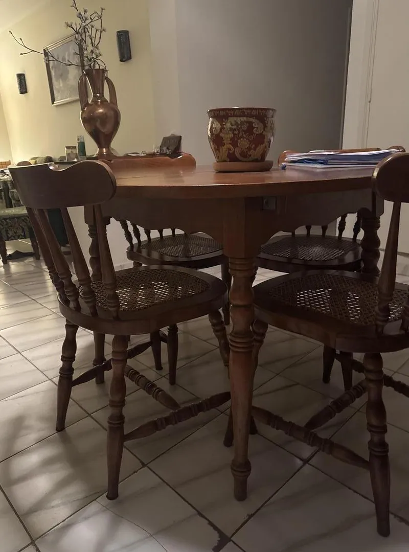 Ensemble salle à manger extensible avec 6 chaises