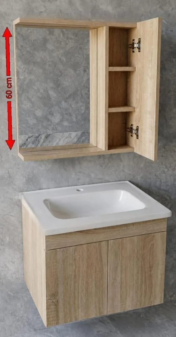 Meuble vasque suspendu MDF 18