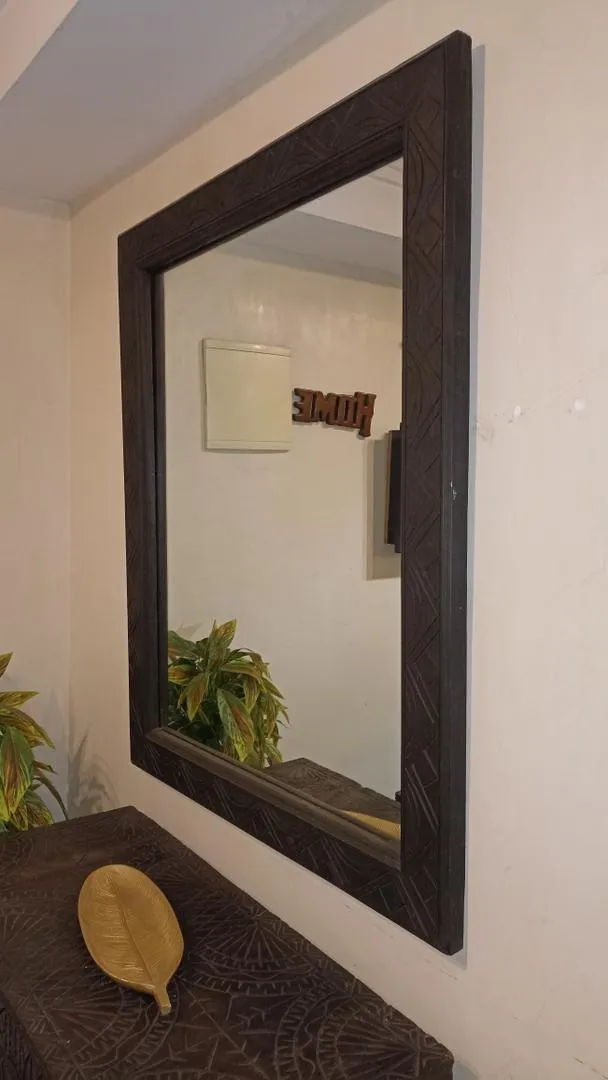 Miroir cadre en bois