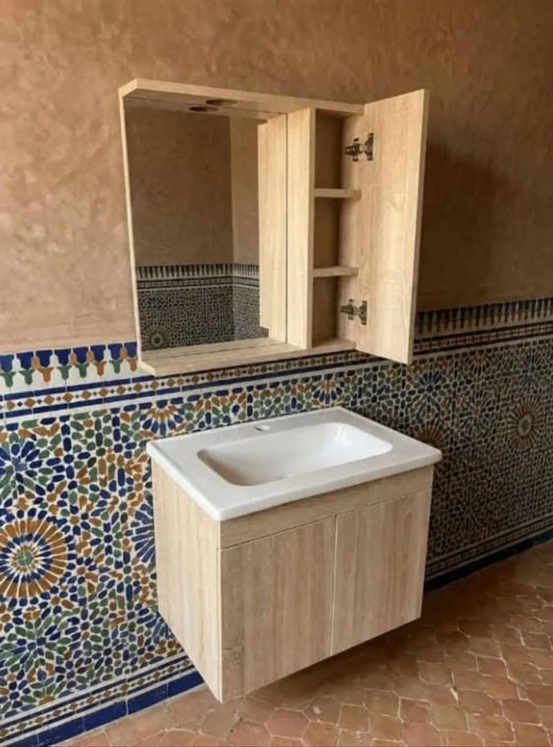 *Meuble de salle de bain moderne et luxueux