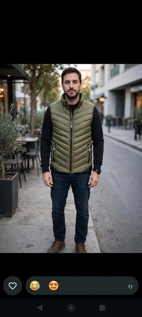 Veste. Gilet. Homme.