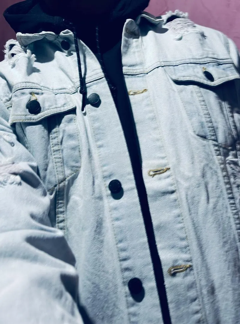 Veste en jean taille XL