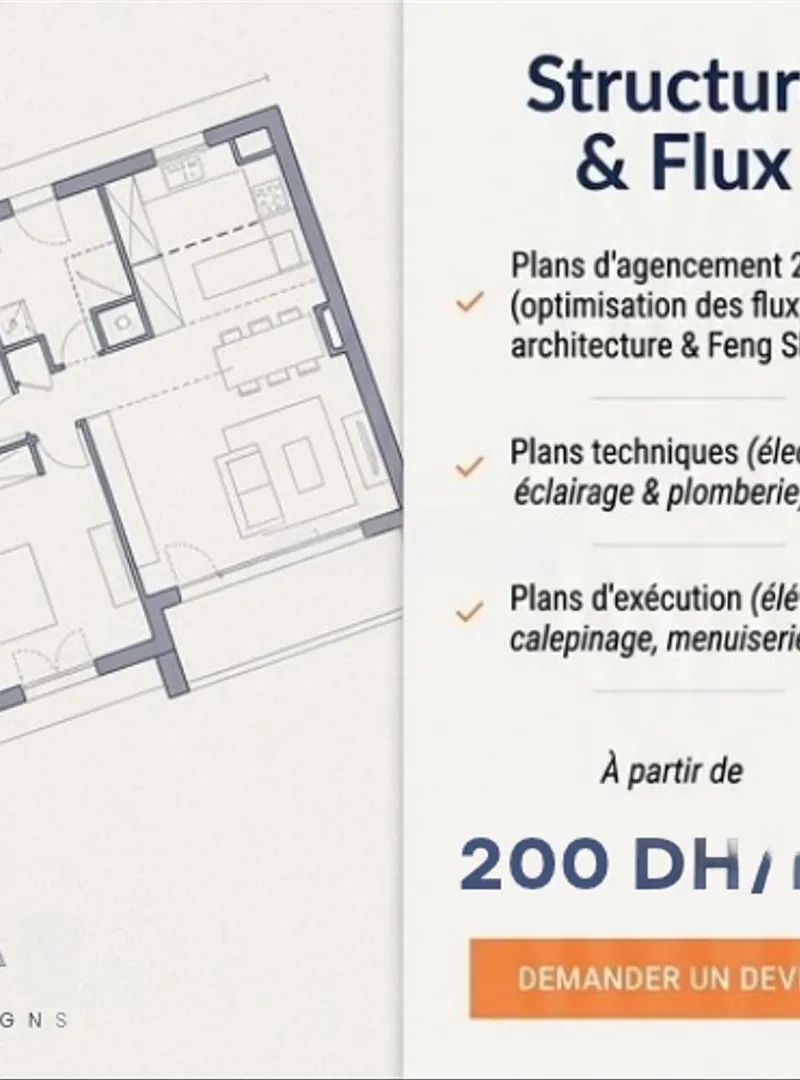 Design d'Intérieur | 3D et plans techniques