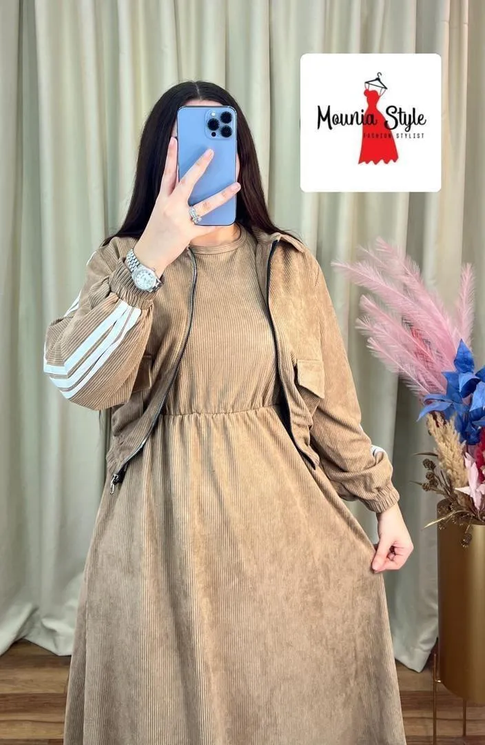 Nouvel ensemble composé de 2 pièces en velours