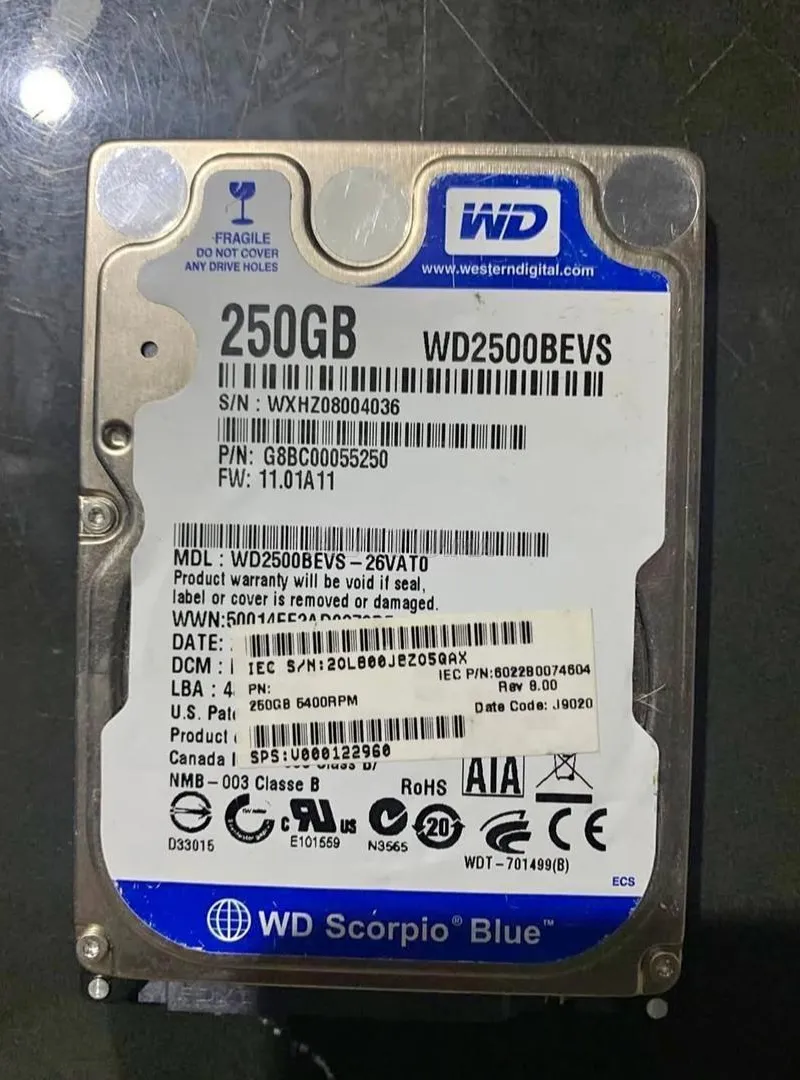 Disque dur HDD 250 g