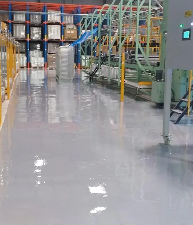 Revêtement des sols industriels en résine époxy